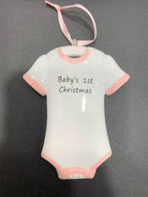 Load image into Gallery viewer, Pink Trim Onesie Ornament
