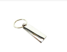 Load image into Gallery viewer, 2-Tone Metal Fob & Key Chain