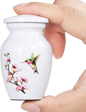Load image into Gallery viewer, White Mini Hummingbird urn