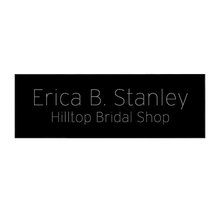 Load image into Gallery viewer, 3 x 1 black with silver undertone plate for award