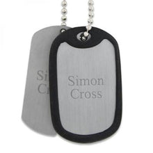 Load image into Gallery viewer, Black Dog Tag Silencer