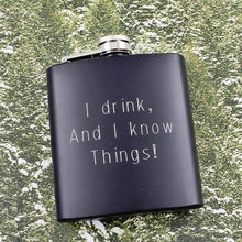 Load image into Gallery viewer, Stainless Steel Black Painted Flask
