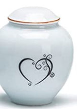 Load image into Gallery viewer, White Medium Size urn- Gold Collection