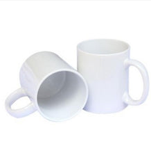 Load image into Gallery viewer, Two white coffeemugs, buy custom photo mugs canada and USA