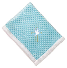 Load image into Gallery viewer, Embroidery Dove and Cross Blanket | Embroidery blankets online in Canada | Embroidery blankets online Winnipeg | blankets online in Canada | Buy blankets online | Buy online blankets