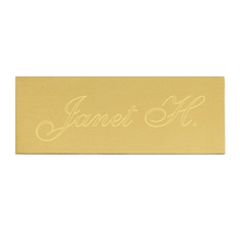 Load image into Gallery viewer, Brass Plate 2" x 3/4" for trophy engravable in Canada