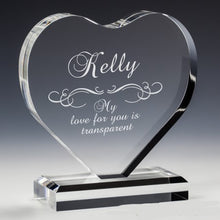 Load image into Gallery viewer, Crystal Heart Award