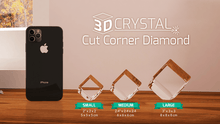 Load image into Gallery viewer, 3 D Diamond Cut Corner Photo Cube - Photo Cube - Diamond Cut Photo Cube - Buy Photo cubes online from Engraving Reimagined in Canada and USA.
