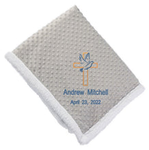 Load image into Gallery viewer, Embroidery Dove and Cross Blanket | Embroidery blankets online in Canada | Embroidery blankets online Winnipeg | blankets online in Canada | Buy blankets online | Buy online blankets