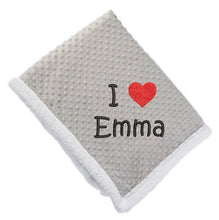 Load image into Gallery viewer, Embroidery I heart Blanket