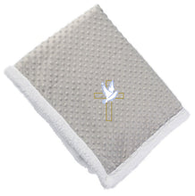 Load image into Gallery viewer, Embroidery Dove and Cross Blanket | Embroidery blankets online in Canada | Embroidery blankets online Winnipeg | blankets online in Canada | Buy blankets online | Buy online blankets