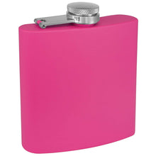Load image into Gallery viewer, Matte pink flask engravable