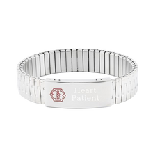 Load image into Gallery viewer, Medical Alert Stainless Steel Stretch Bracelet