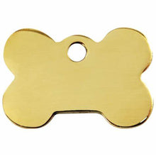 Load image into Gallery viewer, brass bone pet tag engravable in Canada