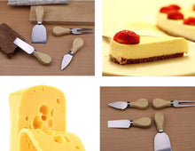 Load image into Gallery viewer, oak handle cheese set
