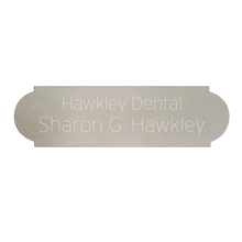 Load image into Gallery viewer, Pewtertone Plate 2 3/8" x 5/8" for trophy or awards