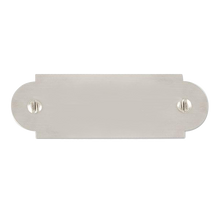 Load image into Gallery viewer, Pewtertone Plate with False Screw 3 1/8" x 1" for trophy and awards