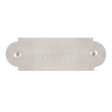 Load image into Gallery viewer, Pewtertone Plate with False Screw 3 1/8" x 1"