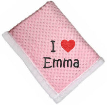 Load image into Gallery viewer, Embroidery I heart Blanket