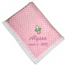 Load image into Gallery viewer, Embroidery Pacifier Design Blanket
