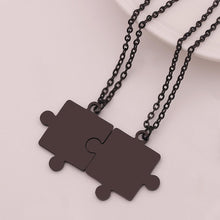 Load image into Gallery viewer, Couples Puzzle Necklace - Gifts for Couples - Valentines day Gifts - Buy Valentines day Gifts - But Necklaces online from Engraving Reimagined in Canada and USA.
