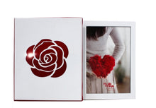Load image into Gallery viewer, Red Rose Detail wedding photo frame and Album | Wedding albums online | Wedding album gifts | Photo albums online | Gift store in Canada | Gift store in Winnipeg