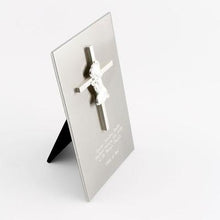 Load image into Gallery viewer, Stainless Steel Cross Plaque - Girl engravable