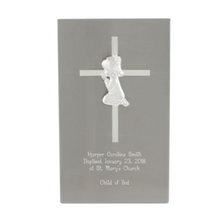 Load image into Gallery viewer, Stainless Steel Cross Plaque - Girl