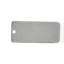Load image into Gallery viewer, Stainless Steel Rectangle Plate 1 3/16' x 2" with 5/32 hole