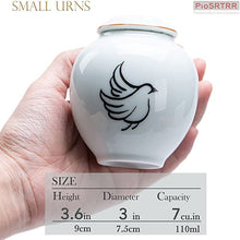 Load image into Gallery viewer, White Medium Size urn- Gold Collection | Gold collections online Canada