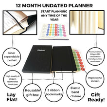 Load image into Gallery viewer, Black Daytimer/Planner Journal | Journals online Canada | Journals online Winnipeg | Online gift shop Canada | Online gift shop Winnipeg | Engraver in Canada | Engraver in Winnipeg