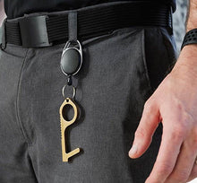 Load image into Gallery viewer, Black Retractable Carabiner – Belt Clip Key
