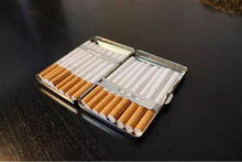 Load image into Gallery viewer, Metal Cigarette Case Silver Plated