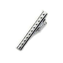 Load image into Gallery viewer, Modern Strap Groove Diamond Short Tie Clips