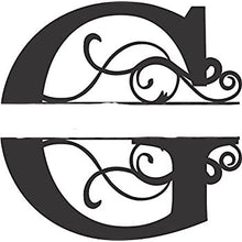 Load image into Gallery viewer, Large Oval Wooden Monogram Plaque