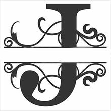 Load image into Gallery viewer, Large Oval Wooden Monogram Plaque