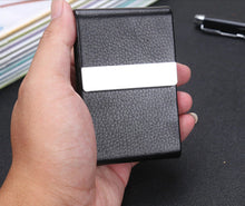 Load image into Gallery viewer, Black Leather Executive Business Card holder