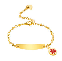 Load image into Gallery viewer, Medical Bracelet with Charm