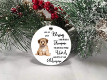 Load image into Gallery viewer, Customized Photo Memorial with Photo Christmas Ornament- Circle