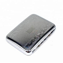 Load image into Gallery viewer, Metal Cigarette Case Silver Plated