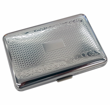 Load image into Gallery viewer, Metal Cigarette Case Silver Plated