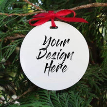 Load image into Gallery viewer, Customized Photo Personalization Christmas Ornament- Circle