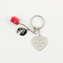Load image into Gallery viewer, Rose Keychain- Red
