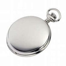 Load image into Gallery viewer, Silver Shiny pocket watch front view