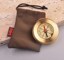 Load image into Gallery viewer, Golden Brass Compass | Buy compass online in canada | Buy compass online Calgary | Gift store in Calgary | Gift shop in Calgary | Graduation gifts online Canada