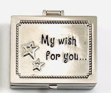 Load image into Gallery viewer, My Wish For You…” Pewter Hinged Keepsake Box