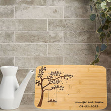 Load image into Gallery viewer, Custom Wedding Cutting Board 3 sizes BAMBOO