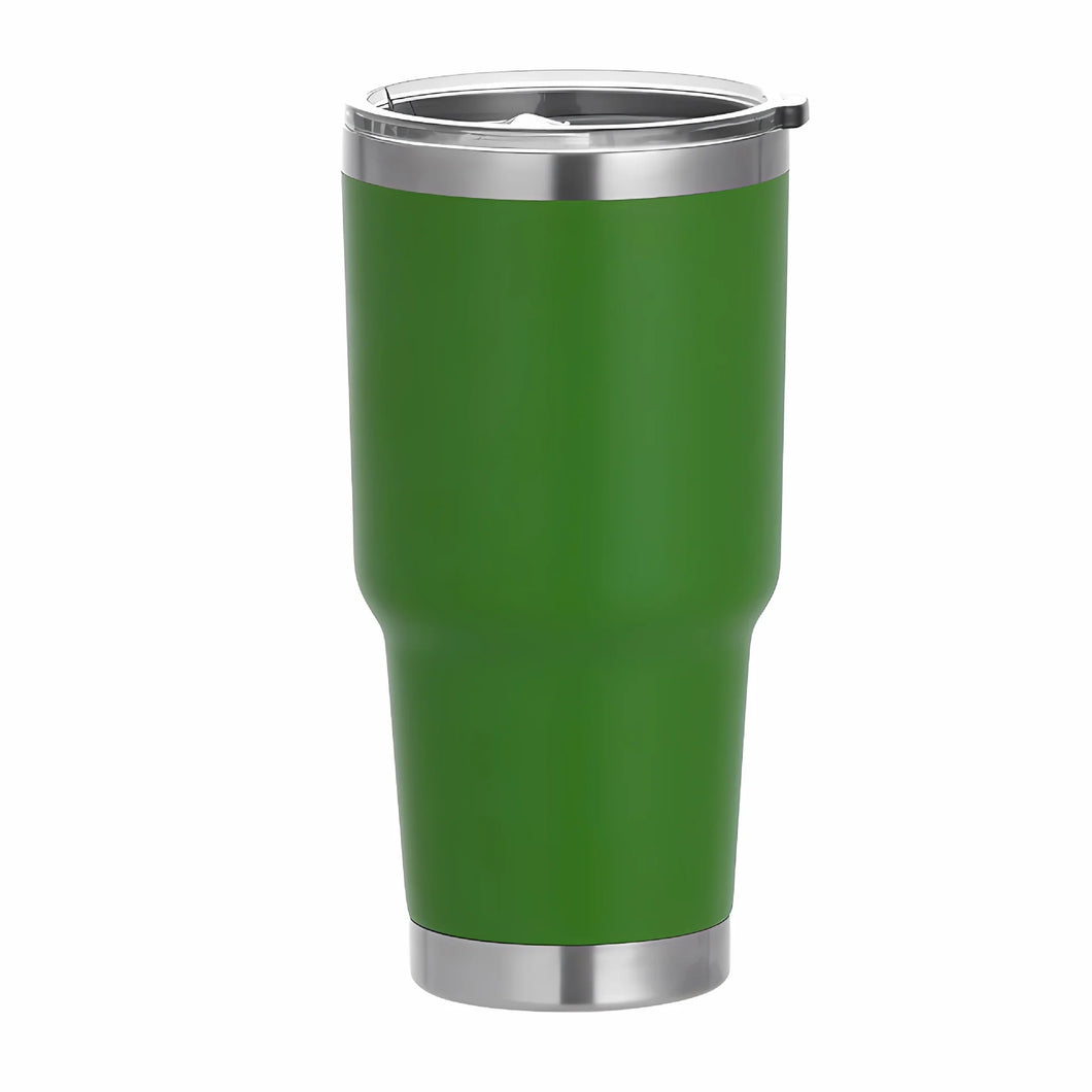 30oz Tumbler Stainless Steel Tumbler Cup with Lid - Green