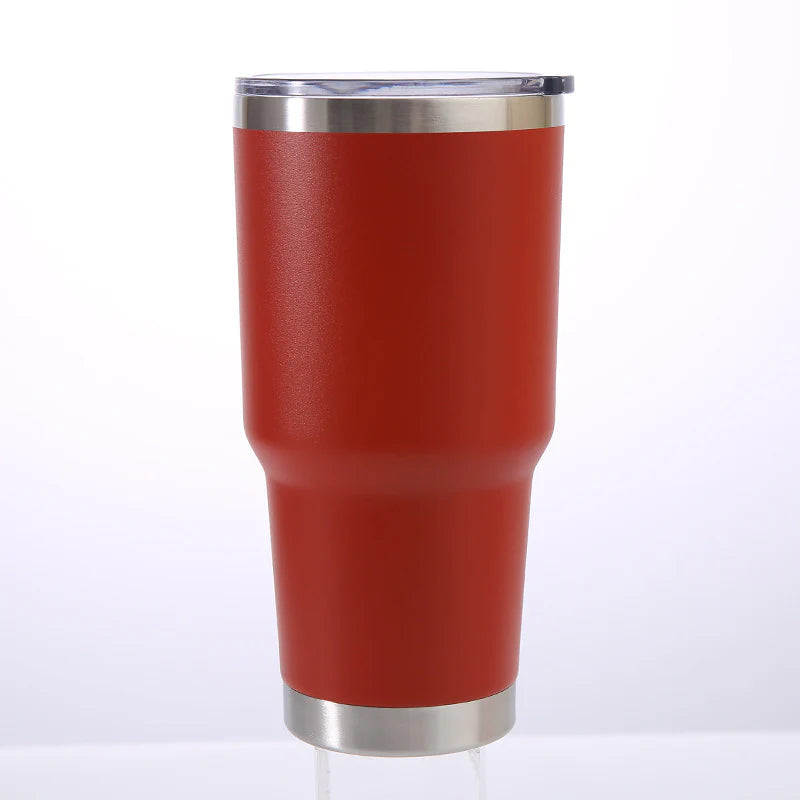 30oz Tumbler Stainless Steel Tumbler Cup with Lid - Red