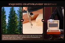Load image into Gallery viewer, Cigar Humidor- Rose wood box with Hygrometer
